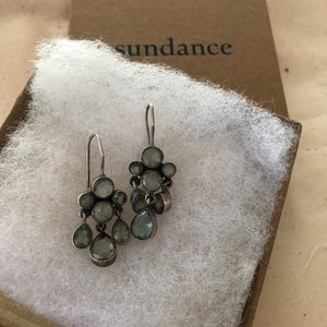 Sundance teardrop earrings. A Jane Diaz design Handmade in matte sterling silver